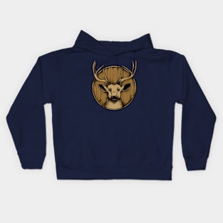 Deer shirt Kids Hoodie